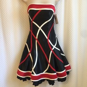 Jessica McClintock strapless dress SZ 2. #210A